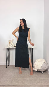 Vestido Lazada Negro